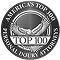 America's Top 100 Personal Injury Attorneys badge in silver, featuring a stylized scale of justice.
