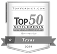 Award badge for Top 50 SEO Companies, labeled 2009, by topseos.com, highlighting achievement in trust and excellence.