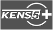 KENS 5 Plus logo in white on a dark background with circle design.