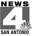 News 4 San Antonio logo with NBC peacock emblem, representing a local TV station in Texas.